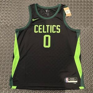 Nike Boston Celtics Jayson Tatum City Edition Swingman Jersey Size 56